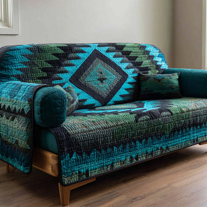 Canyon Forest Weave Quilted Sofa Cover NCU0NXD1244