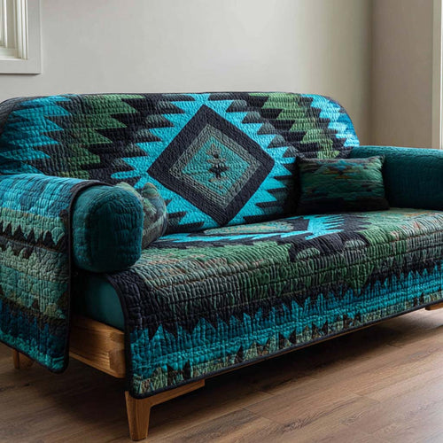 Canyon Forest Weave Quilted Sofa Cover NCU0NXD1244
