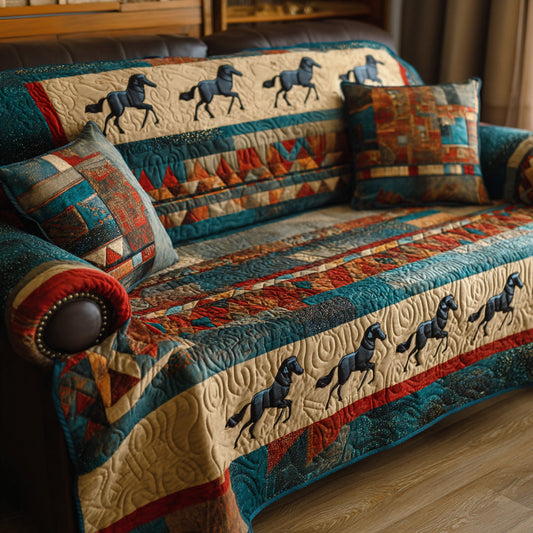 Canyon Gallop Quilted Sofa Cover NCU0NTD1327