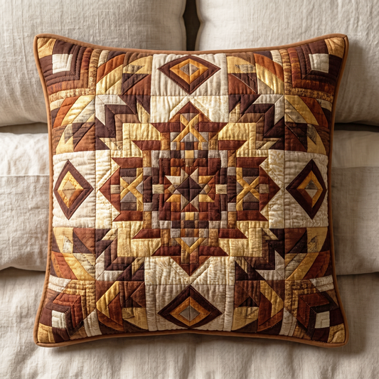 Canyon Geometry Quilted Pillow Case NCU0NTD1267