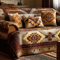 Canyon Geometry Quilted Sofa Cover NCU0NTD1267