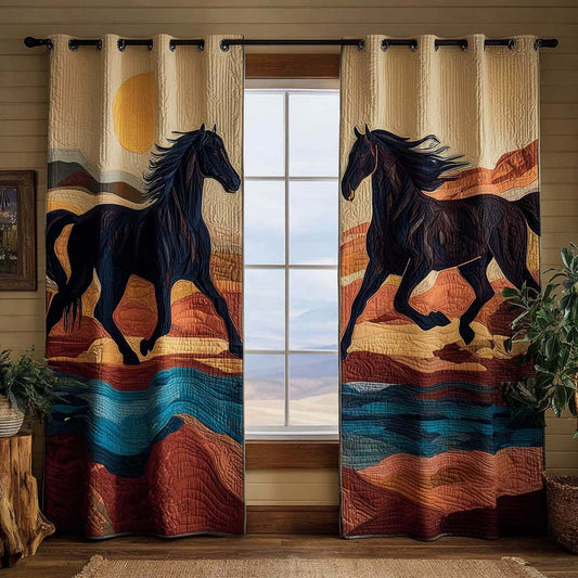 Canyon Horse Quilted Curtains NCU0HNH877