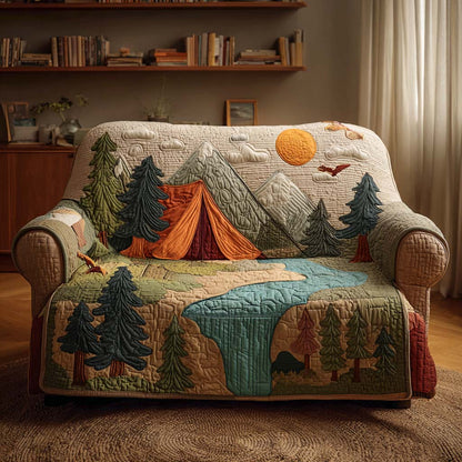 Canyon Lake Camp Quilted Sofa Cover NCU0NXD1169