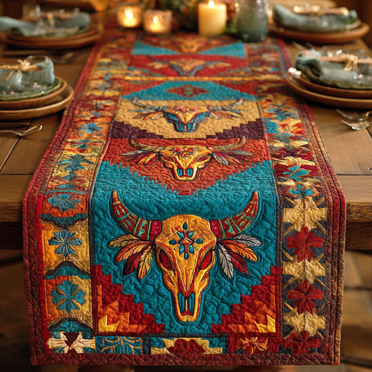 Canyon Skull Quilted Table Runner NCU0NTD1729