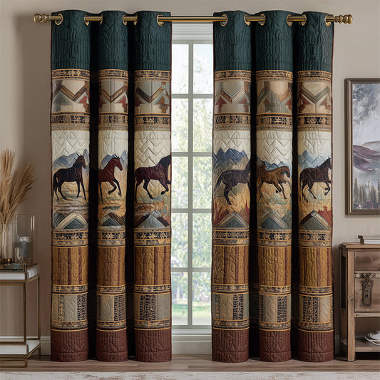 Canyon Spirit Gallop Quilted Curtains NCU0TH3893