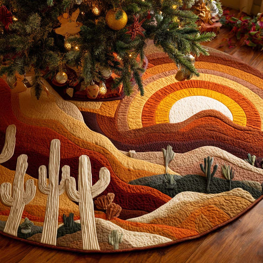 Canyon Sunburst Horizon Quilted Tree Skirt NCU0NXD1106
