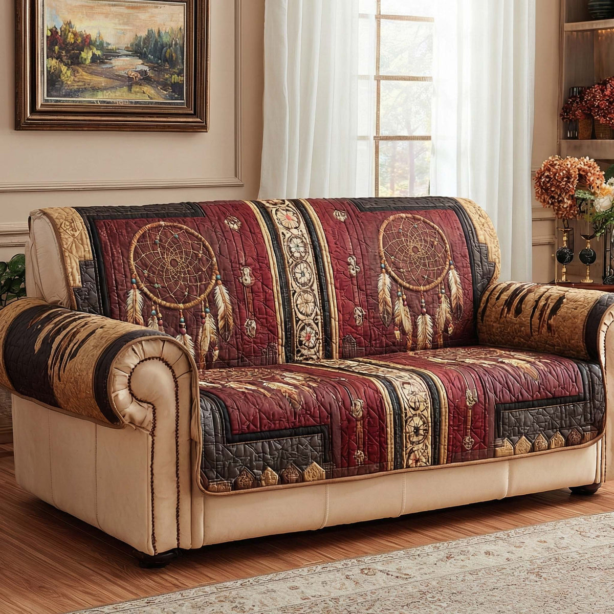 Canyon Talisman Quilted Sofa Cover NCU0NXD1457