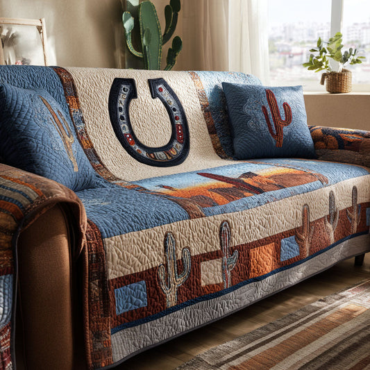 Canyon Wind Emblem Quilted Sofa Cover NCU0PTT2787