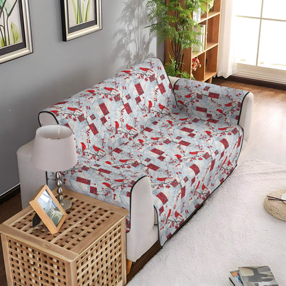 Cardinal Winter Whisper Quilted Sofa Cover NCU0PT953