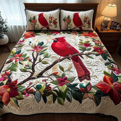 Cardinal Blessing 3-Piece Quilted Bedding Set NCU0HTT076