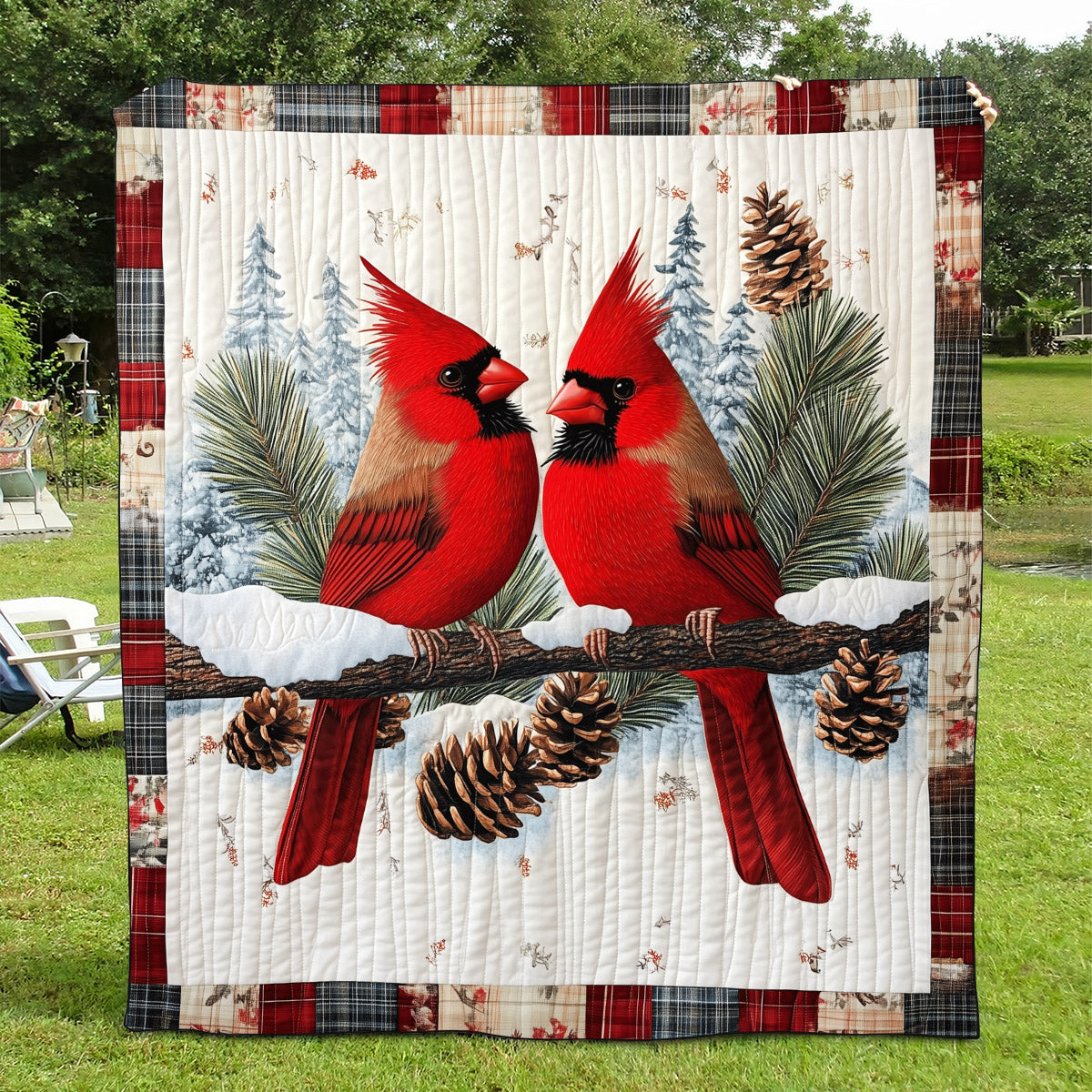 Cardinal Companions Quilted Blanket NCU0TL1042