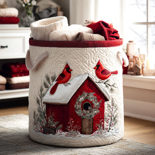 Cardinal Cottage Quilted Laundry Basket NCU0NTV096