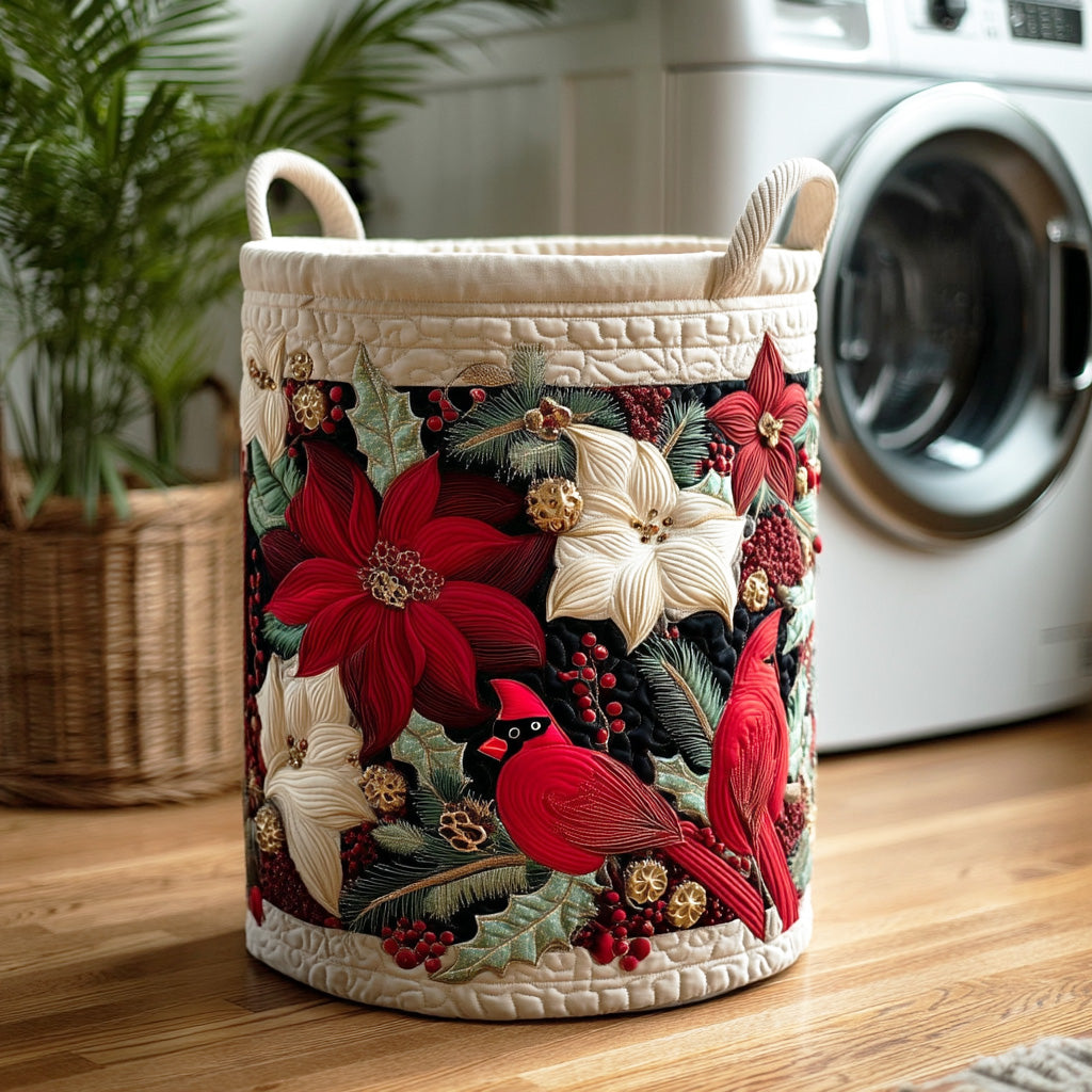 Cardinal Garden Song Quilted Laundry Basket NCU0NTD872