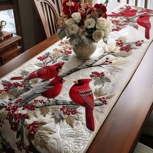 Cardinal Gathering Quilted Table Runner NCU0NNT1767