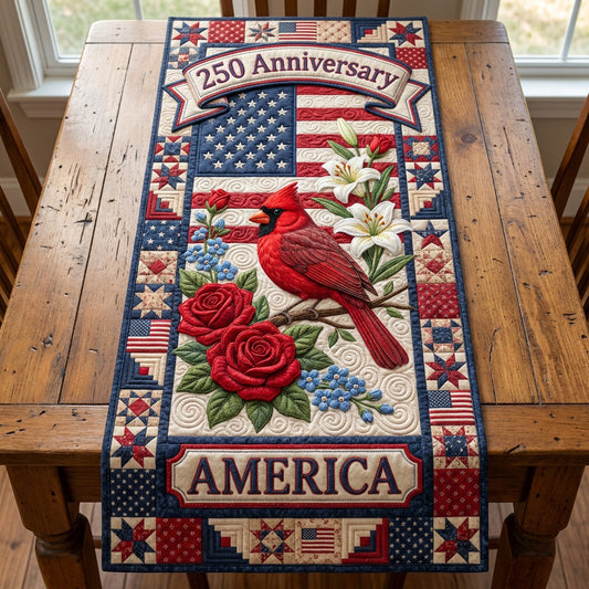 Cardinal Glory Quilted Table Runner NCU0NTV1038