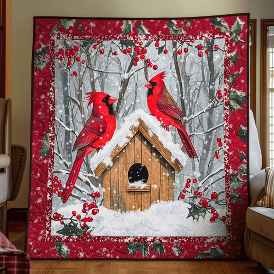 Cardinal Haven Quilted Blanket NCU0VH053