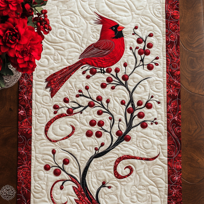 Cardinal Joy Quilted Table Runner NCU0DDK1389