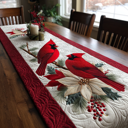 Cardinal Joy Quilted Table Runner NCU0DDK1541