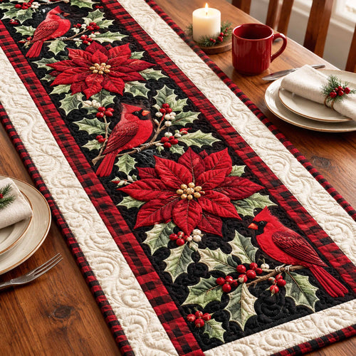 Cardinal Joy Quilted Table Runner NCU0NTD2350