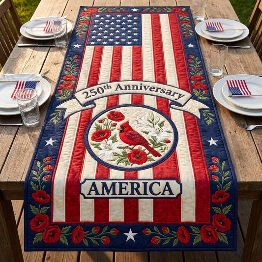 Cardinal Jubilee Quilted Table Runner NCU0NTV1040