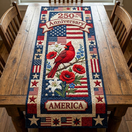 Cardinal Legacy Quilted Table Runner NCU0NTV1042