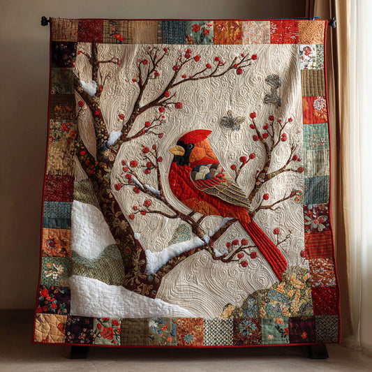 Cardinal Meadow Quilted Blanket NCU0DDK2109