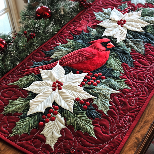 Cardinal Meadow Quilted Table Runner NCU0DDK1542