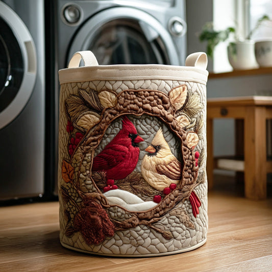 Cardinal Morning Branch Quilted Laundry Basket NCU0NTD870