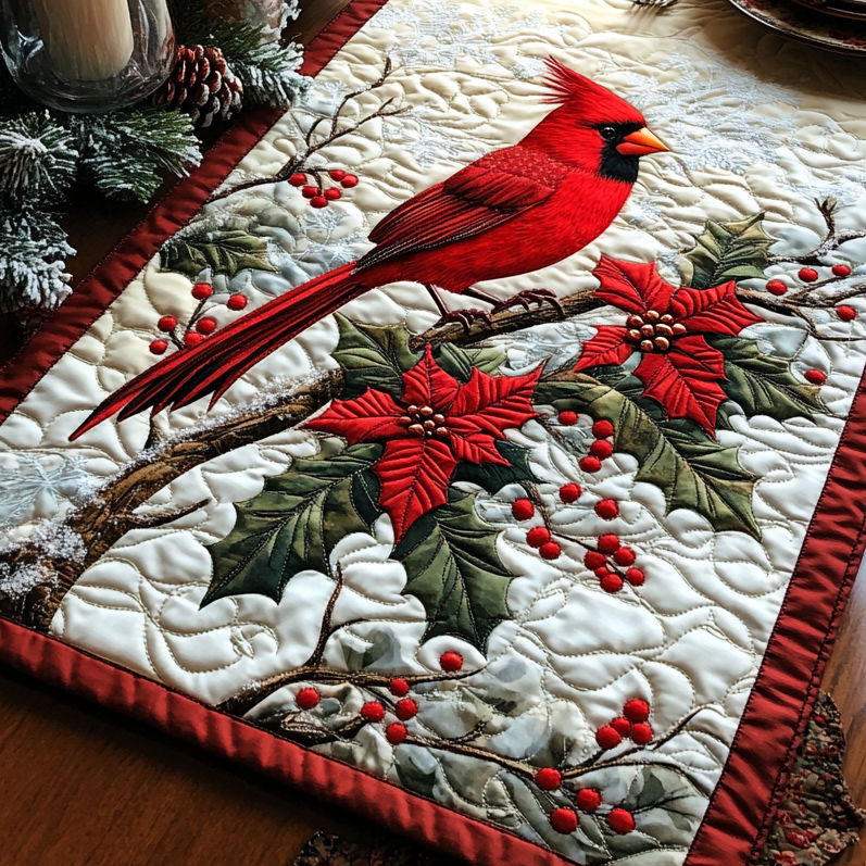 Cardinal Noel Elegance Quilted Table Runner NCU0DV1058