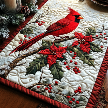 Cardinal Noel Elegance Quilted Table Runner NCU0DV1058