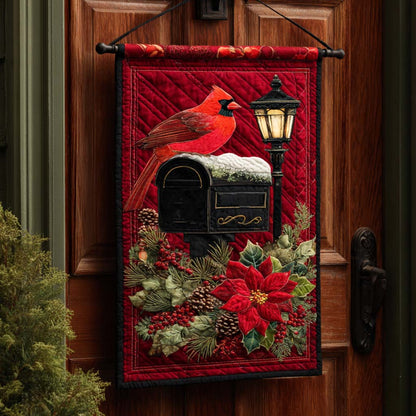 Cardinal Perch Quilted Door Banner NCU0NNT2474