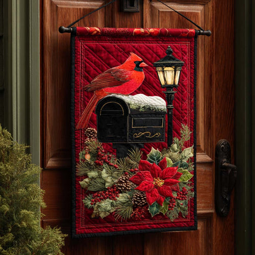 Cardinal Perch Quilted Door Banner NCU0NNT2474
