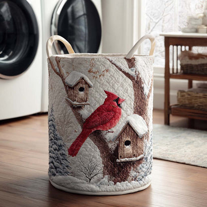 Cardinal Song Quilted Laundry Basket NCU0NTD131