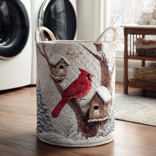 Cardinal Song Quilted Laundry Basket NCU0NTD131