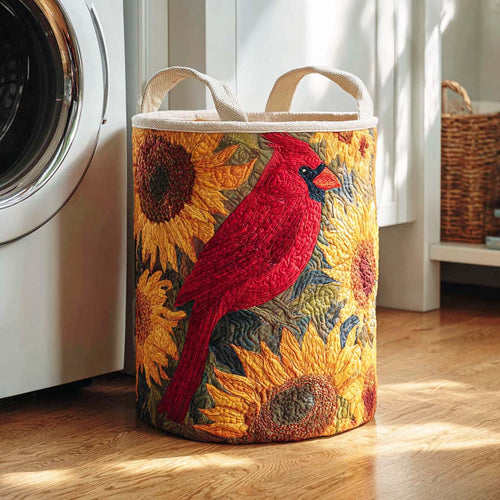 Cardinal Song Quilted Laundry Basket NCU0NTD172