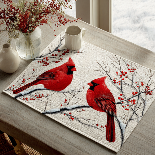 Cardinal Song Quilted Place Mat NCU0DDK1827