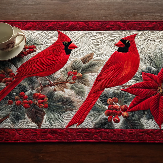 Cardinal Whisper Quilted Table Runner NCU0DDK1824