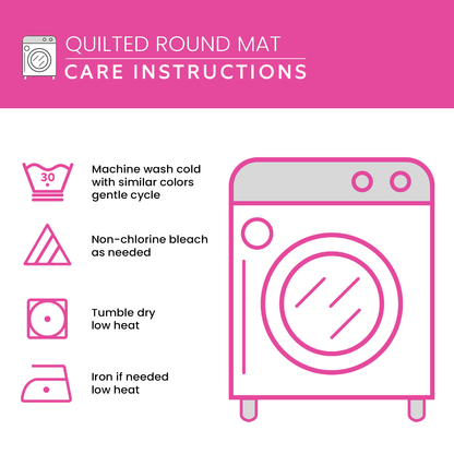 Winter Paws Quilted Round Mat NCU0DV1359