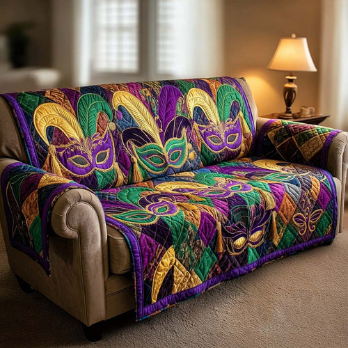 Carnival Mardi Quilted Sofa Cover NCU0NNL223