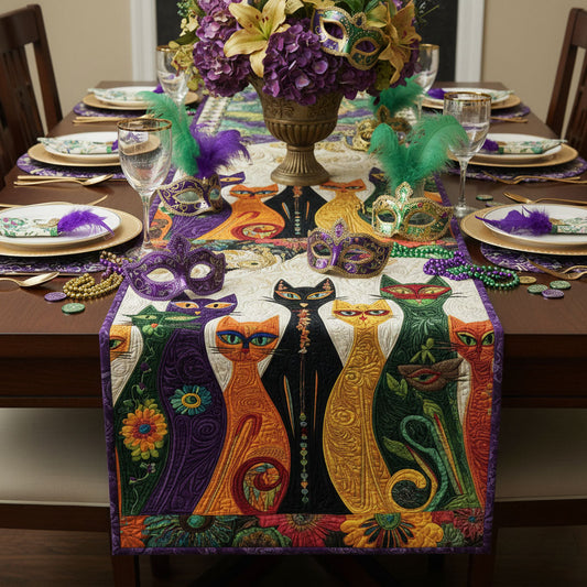 Carnival Masquerade Quilted Table Runner NCU0PTT2527