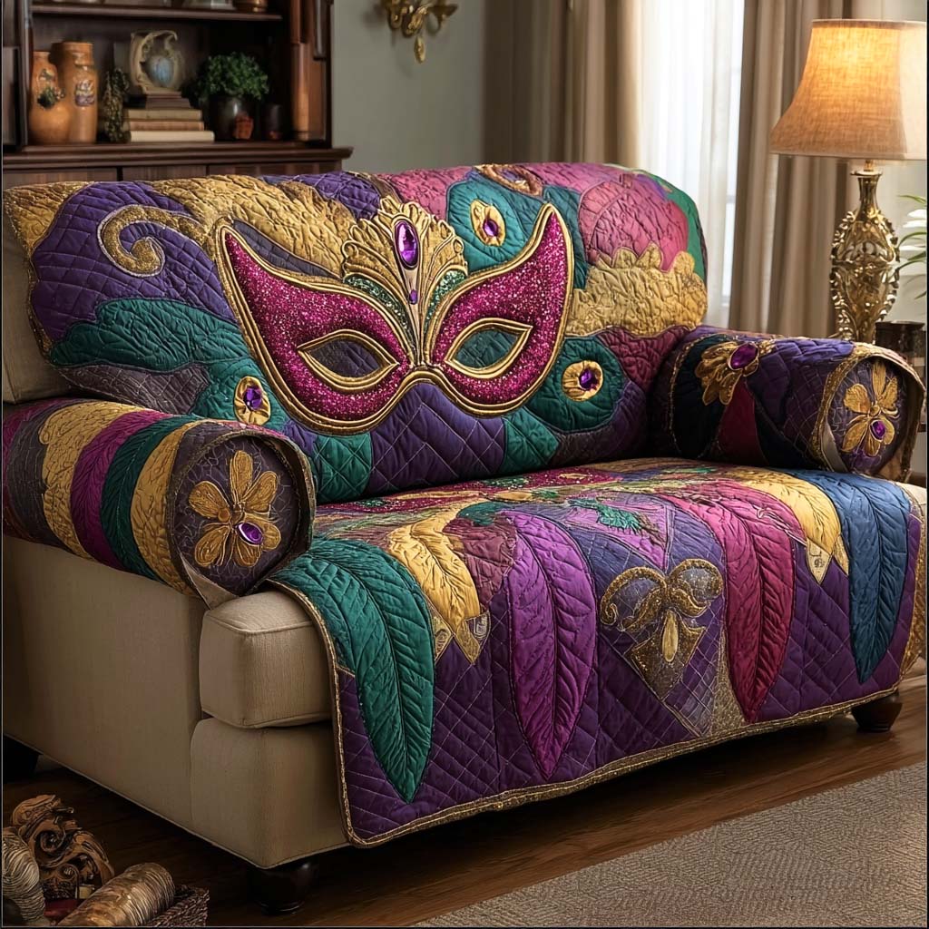 Carnival Spirit Quilted Sofa Cover NCU0NNL219