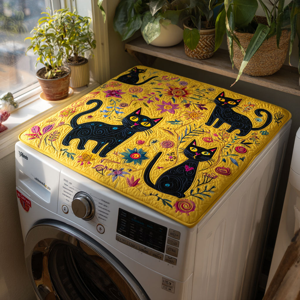 Cat Quilted Washer and Dryer Cover NCU0PTT1374