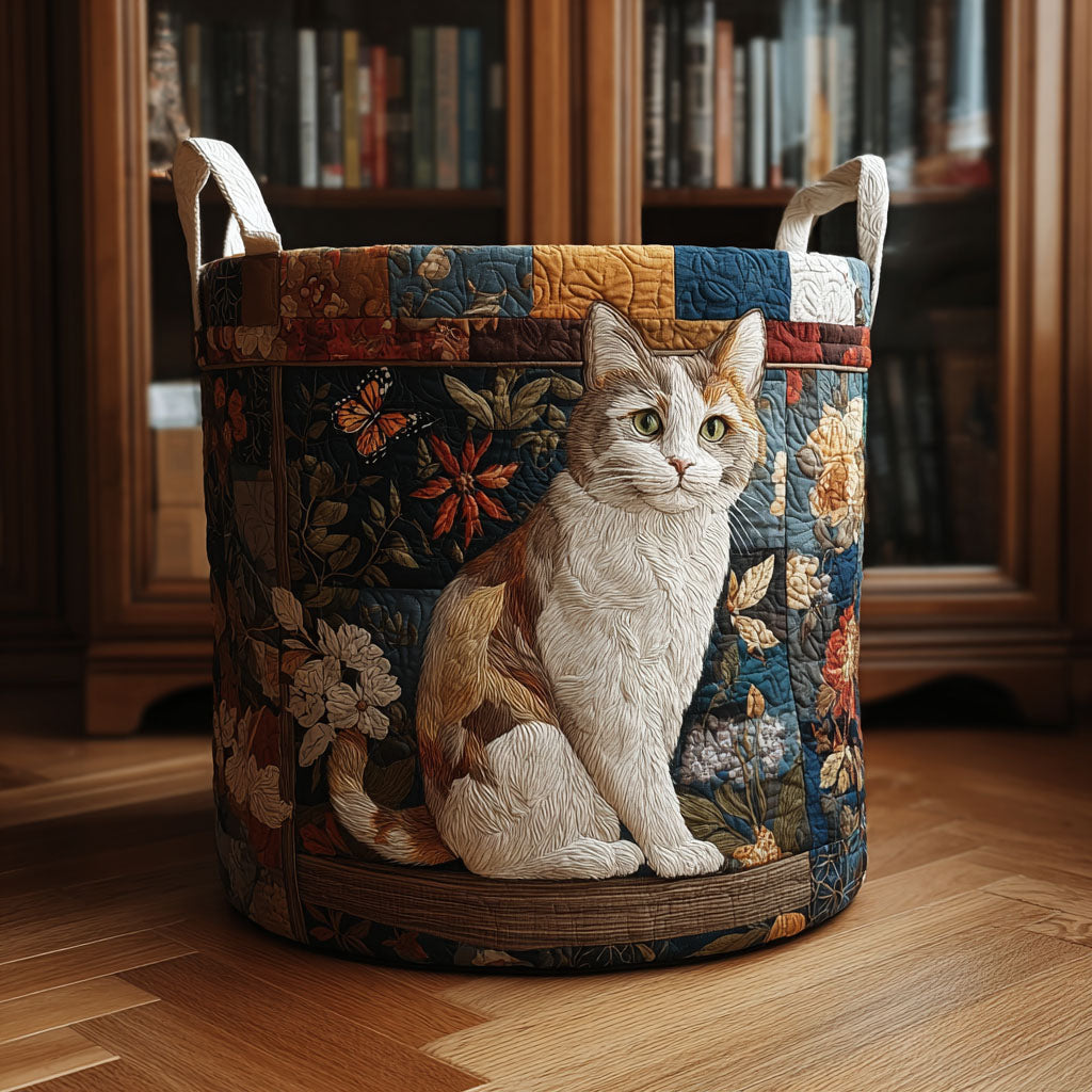 Cat Chorus Quilted Laundry Basket NCU0PTT1984
