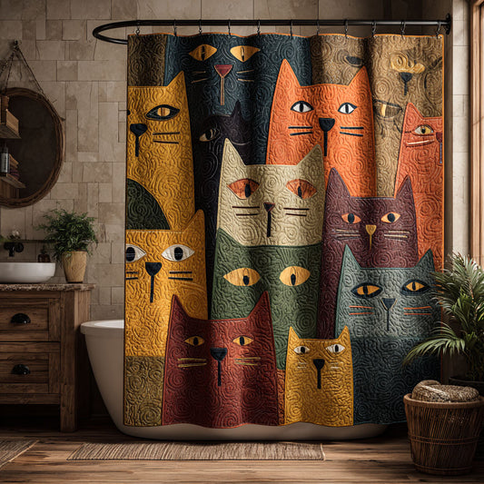 Cat Collage Shower Curtain NCU0DDK2520
