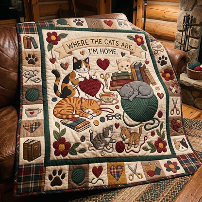 Cat Corner Quilted Blanket NCU0NXD1884