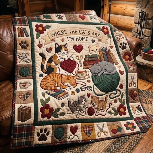 Cat Corner Quilted Blanket NCU0NXD1884