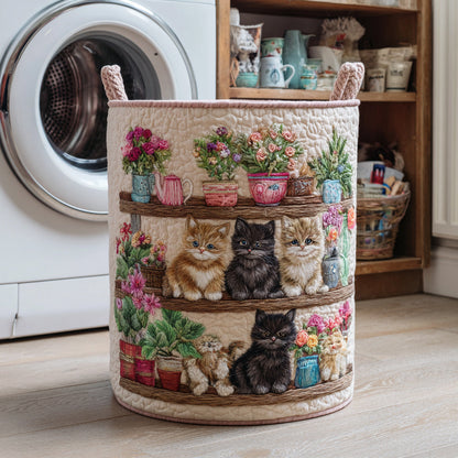 Cat Haven Quilted Laundry Basket NCU0HNH686
