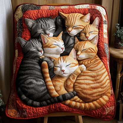 Cat Hug Quilted Blanket NCU0PTT1406