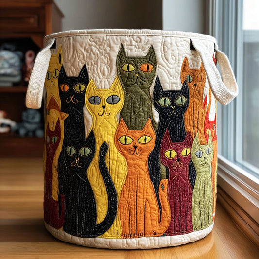 Cat Parade Quilted Laundry Basket NCU0DDK2483