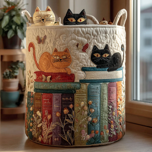 Cat Parade Quilted Laundry Basket NCU0PTT2478